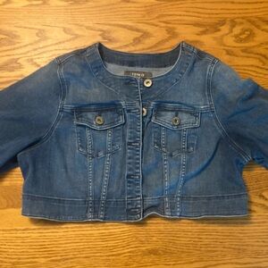 Torrid cropped denim jacket
